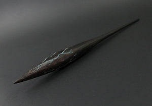 Phang spindle in Indian ebony with turquoise inlay