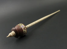 Load image into Gallery viewer, Teacup spindle in purpleheart and curly maple