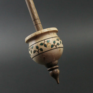 Cauldron spindle in birdseye maple and walnut