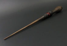 Load image into Gallery viewer, Wand spindle in hand dyed walnut