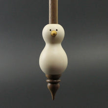 Load image into Gallery viewer, Bird bead spindle in holly, yellowheart, and walnut