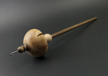 Load image into Gallery viewer, Drop spindle in maple burl, curly maple, and walnut