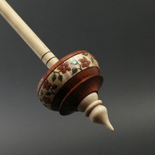 Load image into Gallery viewer, Tibetan style spindle in padauk and curly maple