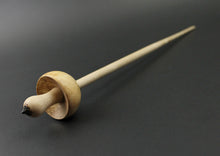 Load image into Gallery viewer, Mushroom support spindle in Karelian birch and curly maple