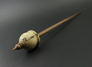 Cauldron spindle in spalted tamarind and walnut