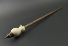 Load image into Gallery viewer, Bird bead spindle in holly and walnut