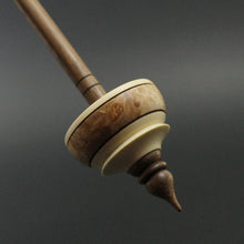 Load image into Gallery viewer, Tibetan style spindle in holly, maple burl, and walnut