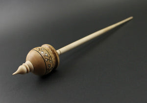 Cauldron spindle in birdseye maple and curly maple
