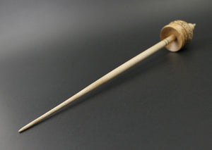 Cauldron spindle in birdseye maple and curly maple