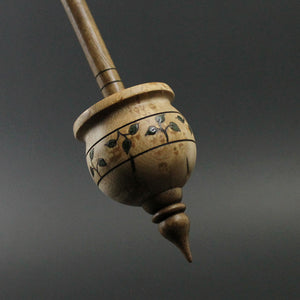 Cauldron spindle in birdseye maple and walnut