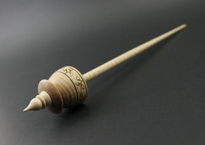 Teacup spindle in curly maple