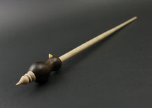 Load image into Gallery viewer, Bird bead spindle in cocobolo and curly maple