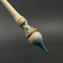 Load image into Gallery viewer, Russian style spindle in hand dyed curly maple