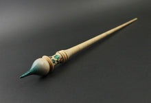 Load image into Gallery viewer, Russian style spindle in hand dyed curly maple