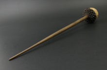 Load image into Gallery viewer, Acorn support spindle in Karelian birch and walnut