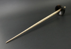 Tibetan style spindle in Indian ebony and curly maple