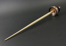 Load image into Gallery viewer, Teacup spindle in purpleheart and curly maple