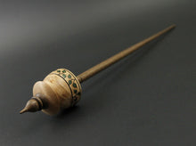 Load image into Gallery viewer, Teacup spindle in maple burl and walnut