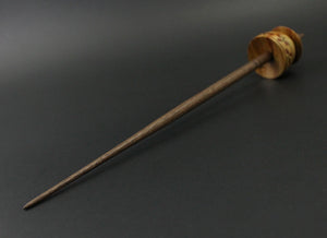 Teacup spindle in canarywood and walnut
