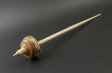 Load image into Gallery viewer, Tibetan style spindle in birdseye maple and curly maple