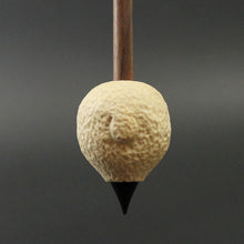 Load image into Gallery viewer, Sheep support spindle in holly and walnut (&lt;font color=&quot;red&quot;&lt;b&gt;RESERVED&lt;/b&gt;&lt;/font&gt; for Meera)