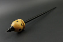 Load image into Gallery viewer, Cauldron spindle in osage orange and hand dyed walnut