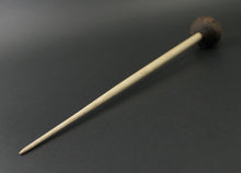 Load image into Gallery viewer, Sheep support spindle in walnut and curly maple (&lt;font color=&quot;red&quot;&lt;b&gt;RESERVED&lt;/b&gt;&lt;/font&gt; for Sharon)