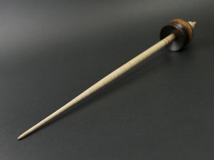 Cauldron spindle in East Indian rosewood, amboyna burl, and curly maple