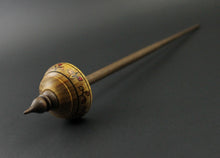 Load image into Gallery viewer, Tibetan style spindle in canarywood and walnut