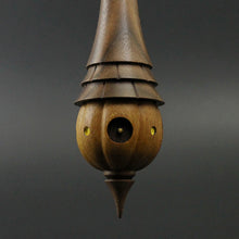 Load image into Gallery viewer, Wee folk spindle in osage orange and walnut