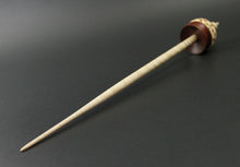 Load image into Gallery viewer, Cauldron spindle in padauk, holly, and curly maple
