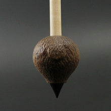 Load image into Gallery viewer, Sheep support spindle in walnut and curly maple