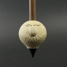 Load image into Gallery viewer, Sheep support spindle in holly and walnut