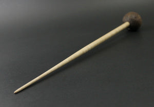 Sheep support spindle in walnut and curly maple (<font color="red"<b>RESERVED</b></font> for Debbie)