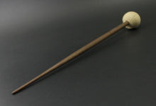 Load image into Gallery viewer, Sheep support spindle in holly and walnut (&lt;font color=&quot;red&quot;&lt;b&gt;RESERVED&lt;/b&gt;&lt;/font&gt; for Deb)