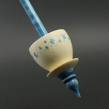 Load image into Gallery viewer, Teacup spindle in holly and hand dyed curly maple