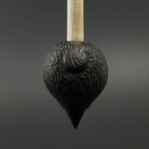 Sheep support spindle in Indian ebony and curly maple (<font color="red"<b>RESERVED</b></font> for Tricia)