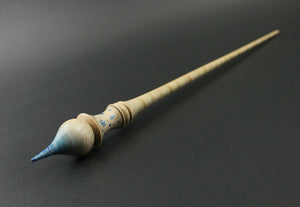 Russian style spindle in hand dyed curly maple