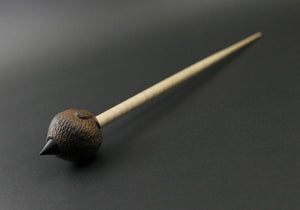 Sheep support spindle in walnut and curly maple (<font color="red"<b>RESERVED</b></font> for Arlene)