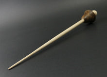 Load image into Gallery viewer, Mushroom support spindle in sindora burl and curly maple