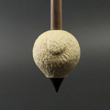 Load image into Gallery viewer, Sheep support spindle in holly and walnut (&lt;font color=&quot;red&quot;&lt;b&gt;RESERVED&lt;/b&gt;&lt;/font&gt; for Katrin)