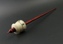 Load image into Gallery viewer, Teacup spindle in holly and hand dyed curly maple