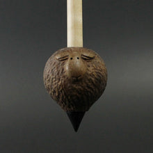 Load image into Gallery viewer, Sheep support spindle in walnut and curly maple (&lt;font color=&quot;red&quot;&lt;b&gt;RESERVED&lt;/b&gt;&lt;/font&gt; for Cathy)