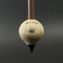 Load image into Gallery viewer, Sheep support spindle in holly and walnut