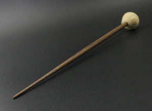 Sheep support spindle in holly and walnut