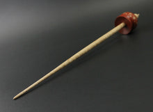 Load image into Gallery viewer, Cauldron spindle in redheart and curly maple