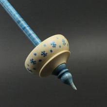 Load image into Gallery viewer, Tibetan style spindle in holly and hand dyed curly maple