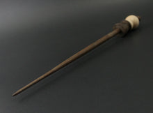 Load image into Gallery viewer, Snowman support spindle in curly maple and walnut