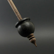 Load image into Gallery viewer, Cauldron spindle in bog oak and walnut