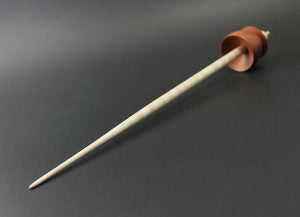 Teacup spindle in pink ivory and curly maple